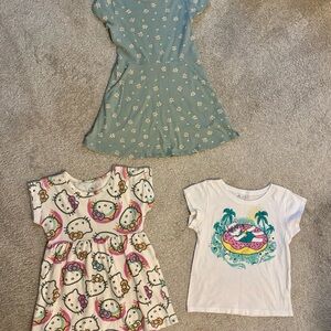 Girls Small Summer Lot Including Hello Kitty Size 5
